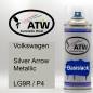 Preview: Volkswagen, Silver Arrow Metallic, LG9R / P4: 400ml Sprühdose, von ATW Autoteile West.